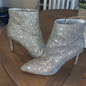 Gianni Bini Rhinestone Boots W size 9